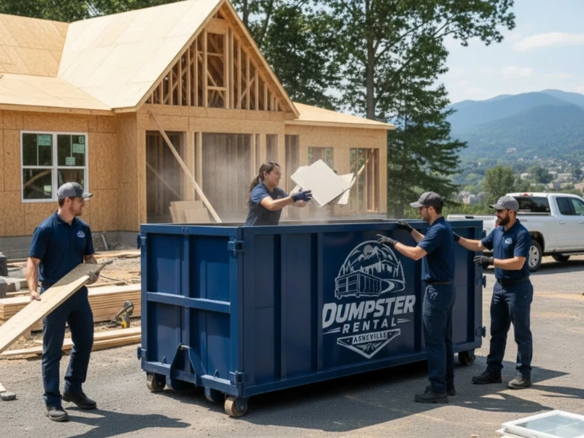 10 yard roll-off dumpster for small cleanouts in Asheville NC